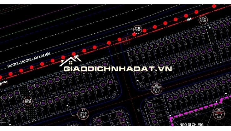 BÁN ĐẤT - ĐƯỜNG BẠCH THÁI BƯỞI, KHU TÁI ĐỊNH CƯ CÂY ĐA 13 GỐC, VĂN CAO, HẢI PHÒNG